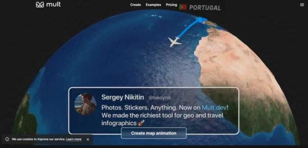 Mult.dev Travel Animation
